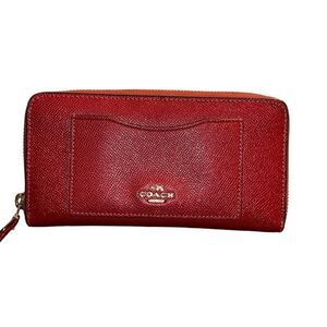 Coach Red Zippy Red Wallet.